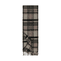 Karo Schal 30x180 - black/rose