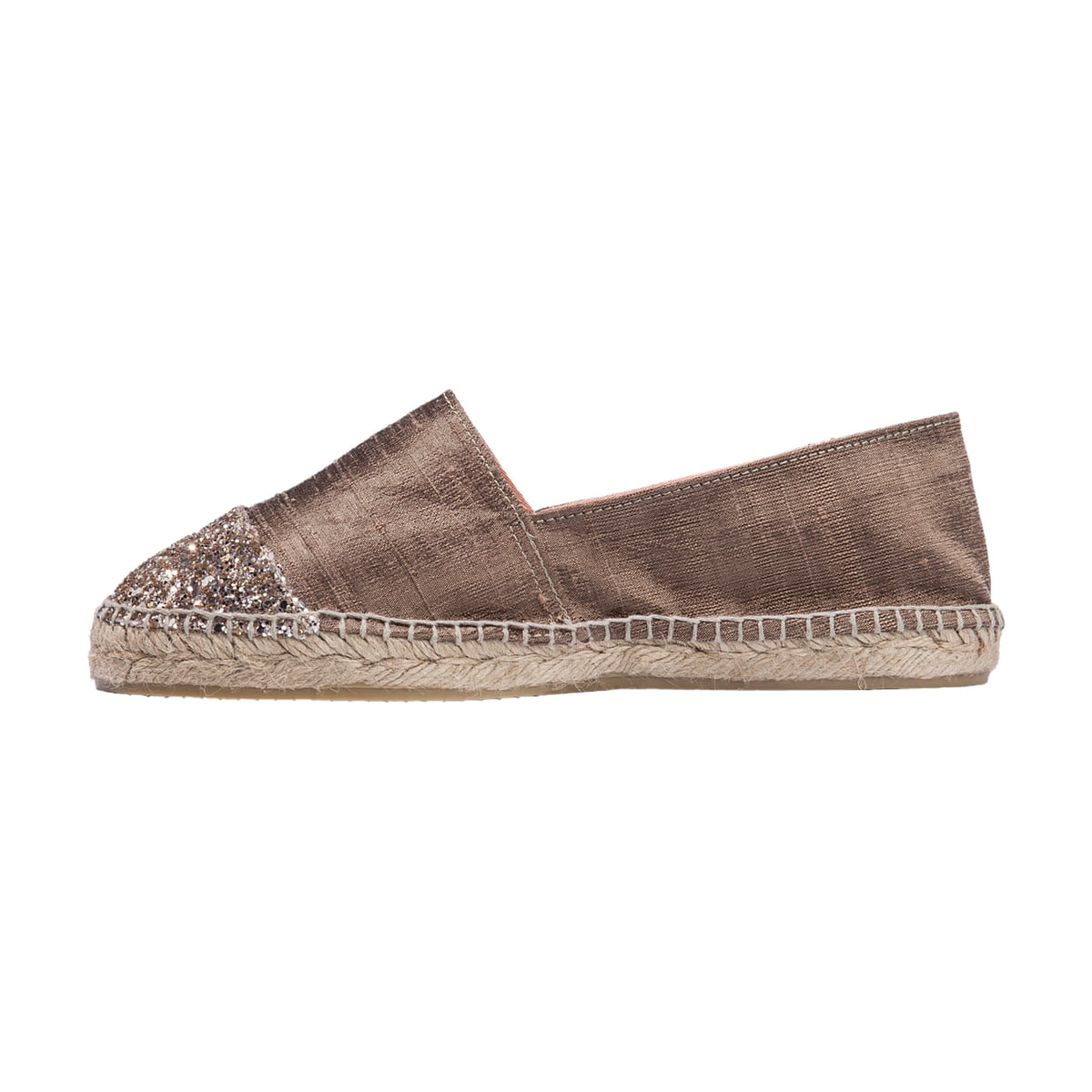 Espandrillo Wildseide Glitzer-Toe/Rocha - khaki