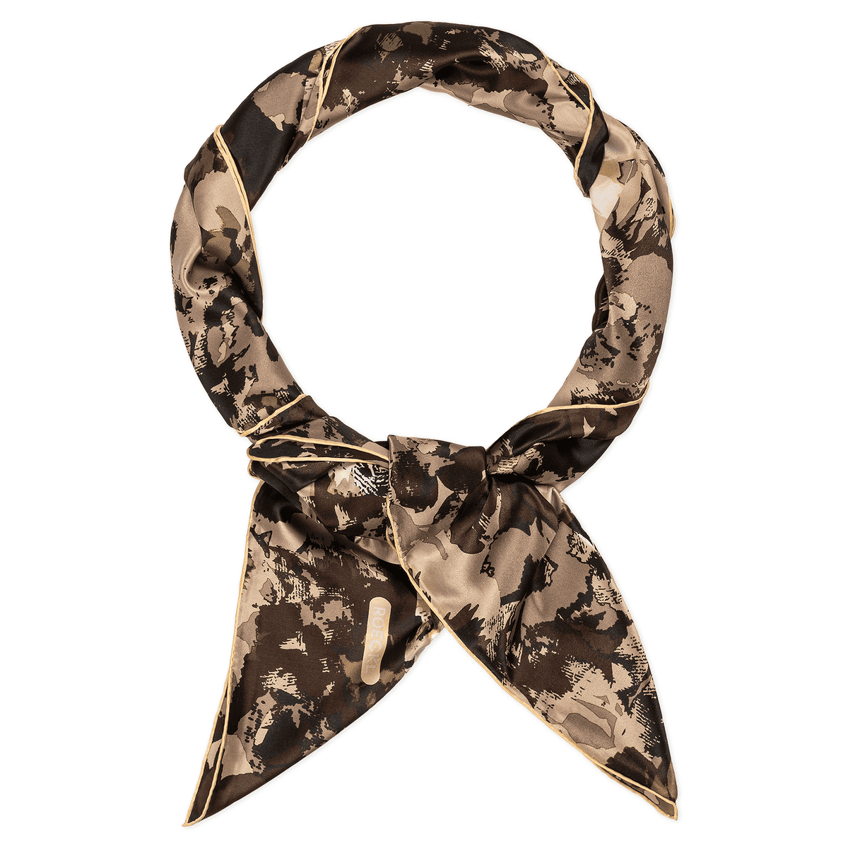 Camouflage Flowers 130x130  - multi camel