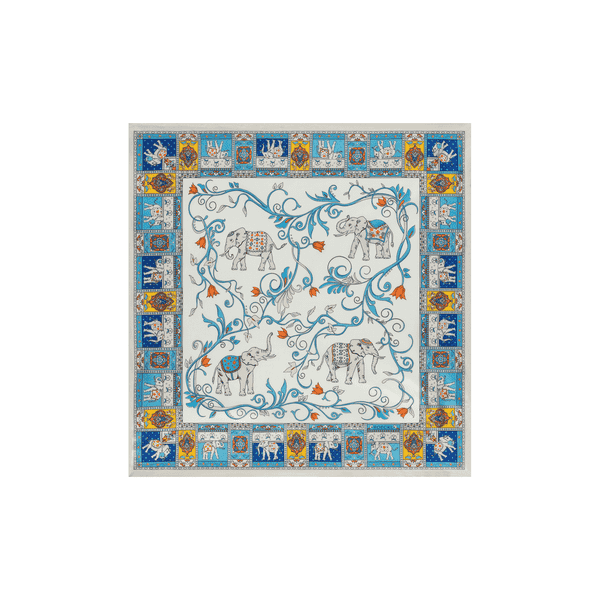 Lucky Elephant 53x53 - multi blue