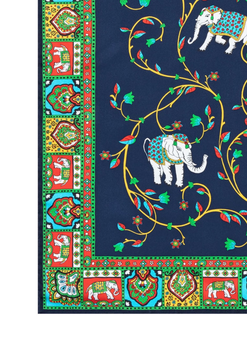 Elephant Garden 53x53 - multi navy