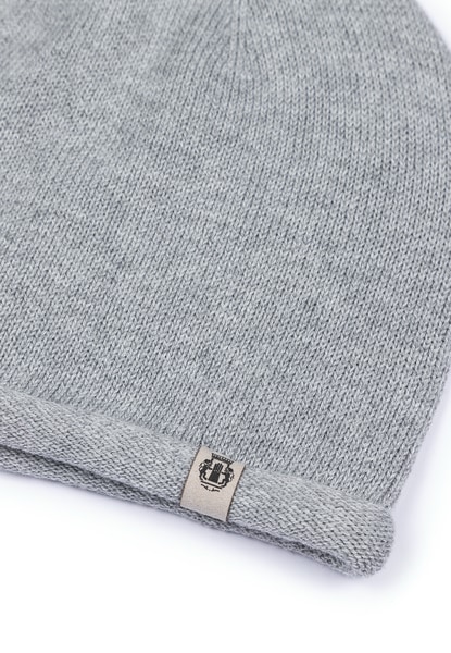 Casual Rib Mütze - silvergrey