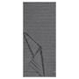 Ripple Jacquard Schal 40x175 - anthracite