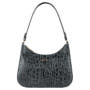 Cleo small Croco  - black