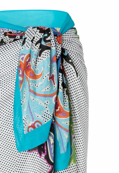 Paisley Illusion 100x160  - white multi