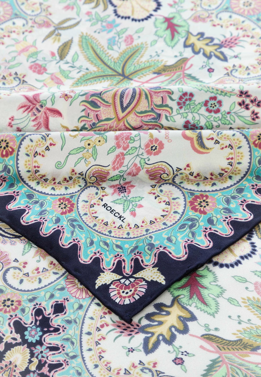 Fior di Seta 140x140 - multi navy