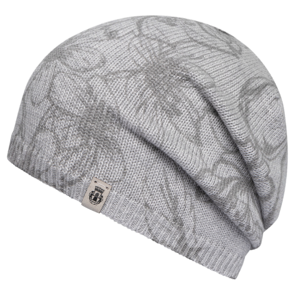 Summer Flower Mütze - silvergrey