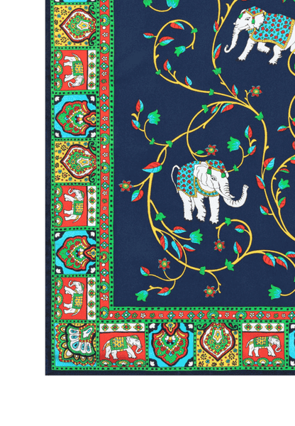 Elephant Garden 53x53 - multi navy