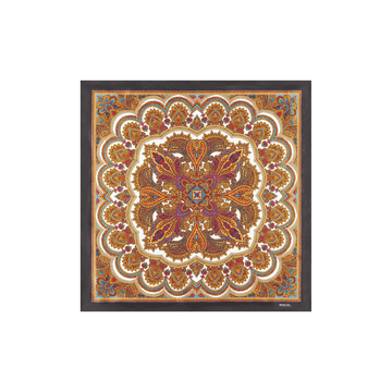 Fine Paisley 53x53  - black multi
