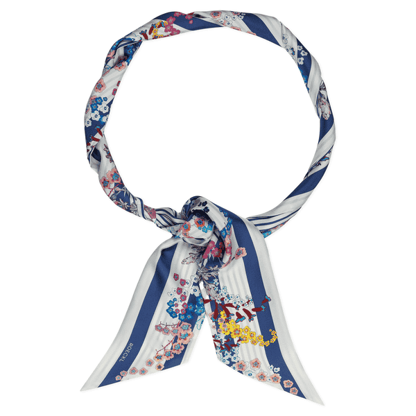 Floral Twilly 11x200 - navy