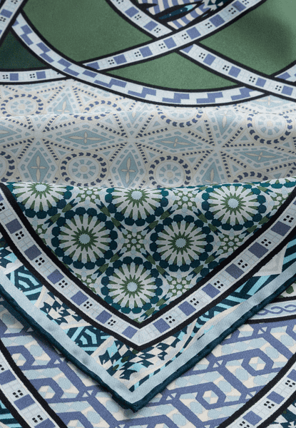 Kaleidoskope 53x53 - multi emerald