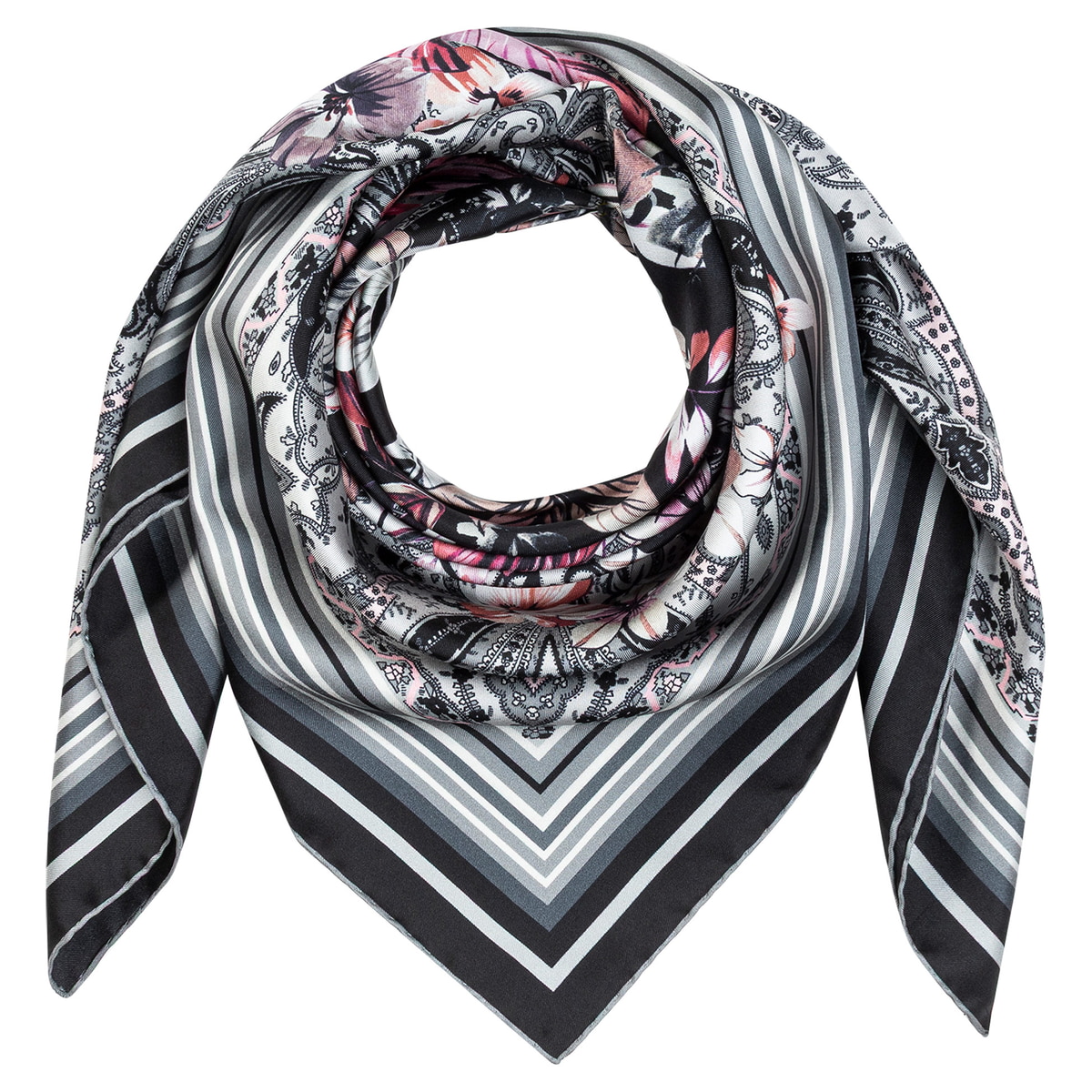 The Art of Flowers 90x90  - multi black