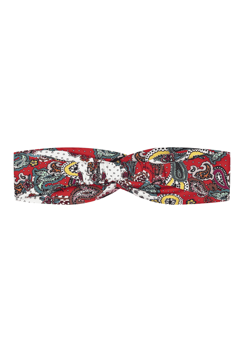 Hairband Paisley - multi red
