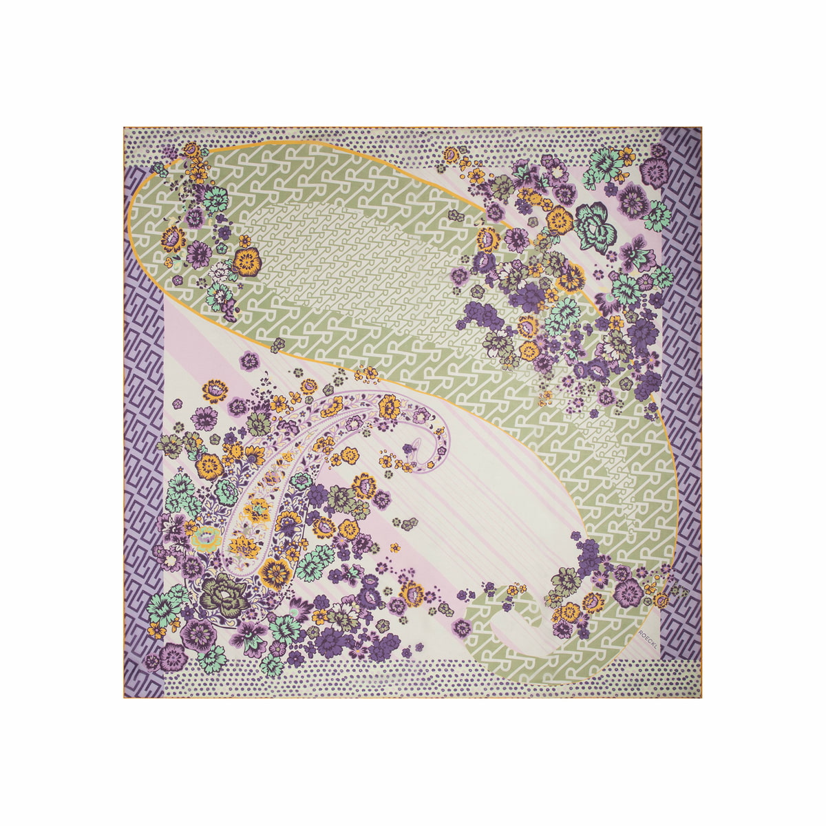 Big Paisley 100x100 - multi lavender
