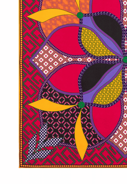 Flower Mandala 53x53 - multi pink