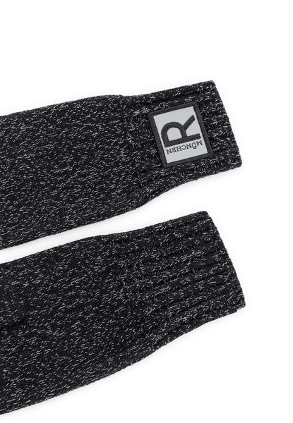 Reflective Rib Stulpe Damen  - black