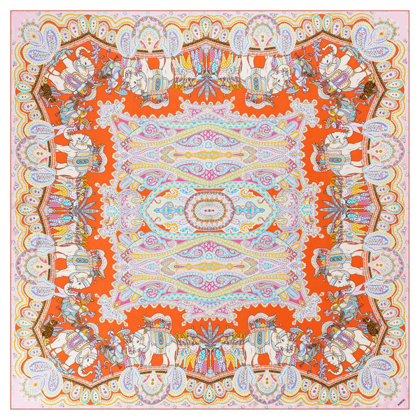 Elephant Parade Silk 140x140 - multi flamingo