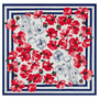 Poppy Rush 130x130  - navy/red