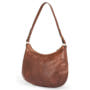 Liberty Schultertasche small Croco  - saddlebrown