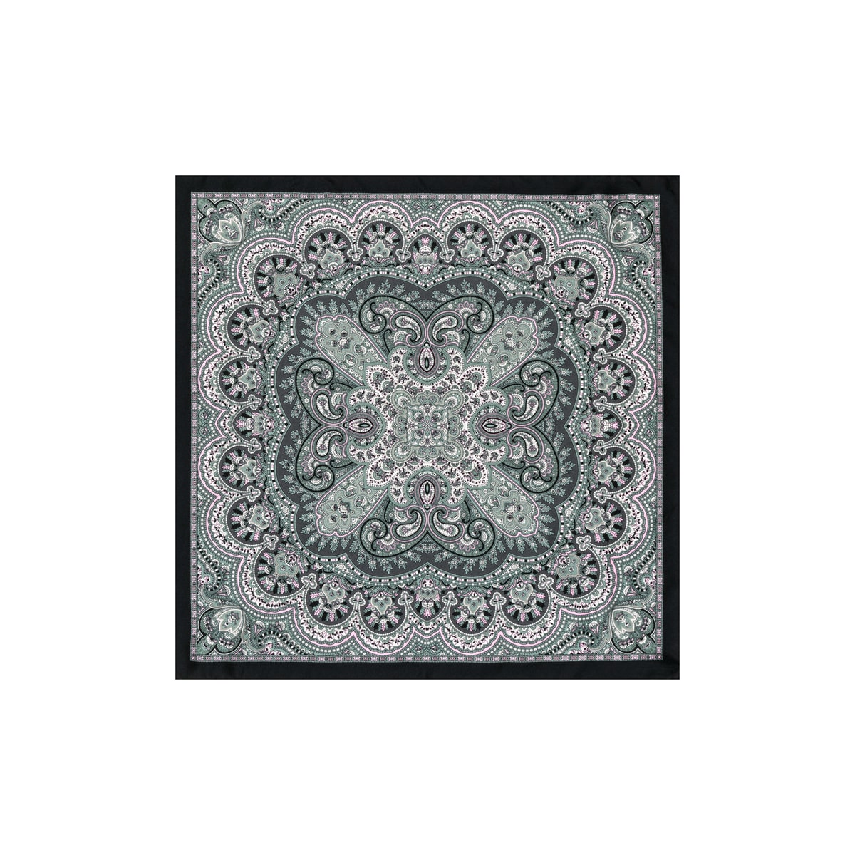 Young Paisley 53 x 53 - multi green