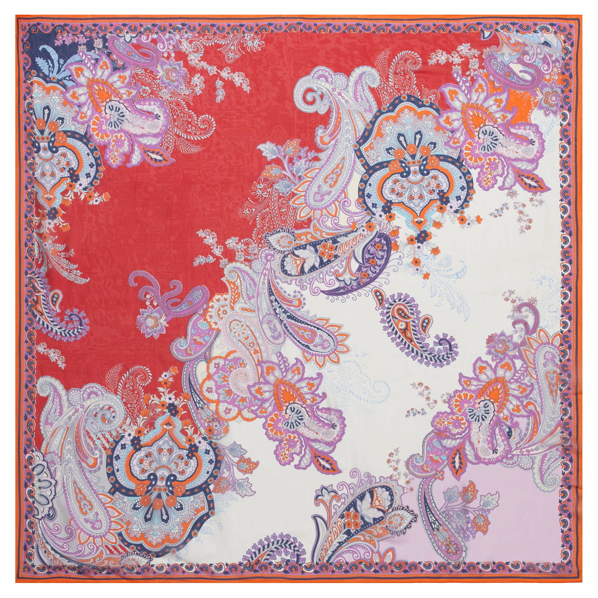 Flower Fusion 130 x 130 - multi cherry