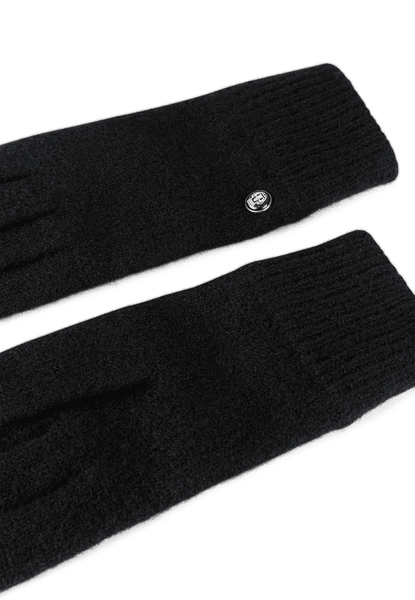 Walkhandschuh mit Kaschmir - black