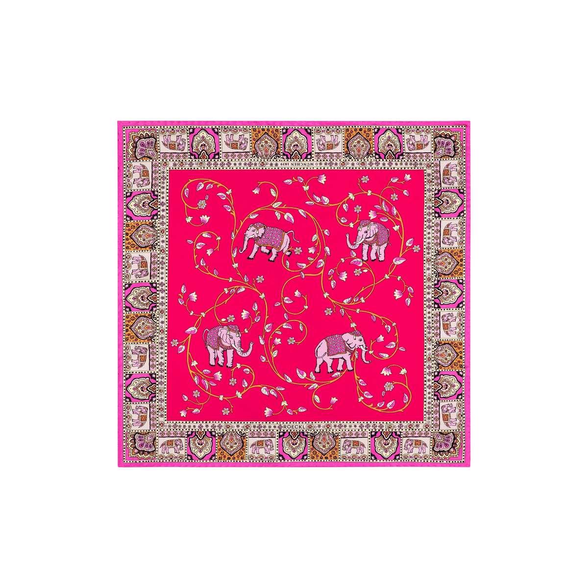 Elephant Garden 53x53 - multi pink