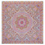 Circular Paisley 140x140  - multi pastel