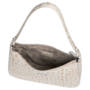 Cleo small Croco silver  - desert
