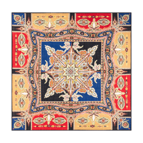 Ornamental Grace 90x90 - multi navy