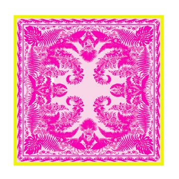Botanical Garden 100 x 100 - pink/lemon