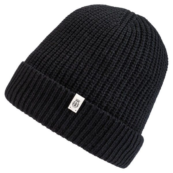Klassische Strickmütze  - black