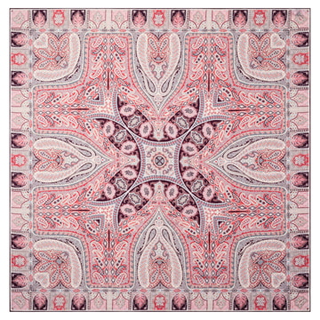 Winter Alhambra Paisley 140x140  - multi wine