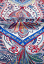 Vibrant Paisley 90x90  - multi blue