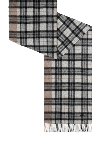 Stripe Tartan 40x180 - black/grey
