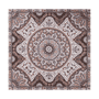 Small Circular Paisley 90x90  - multi natural