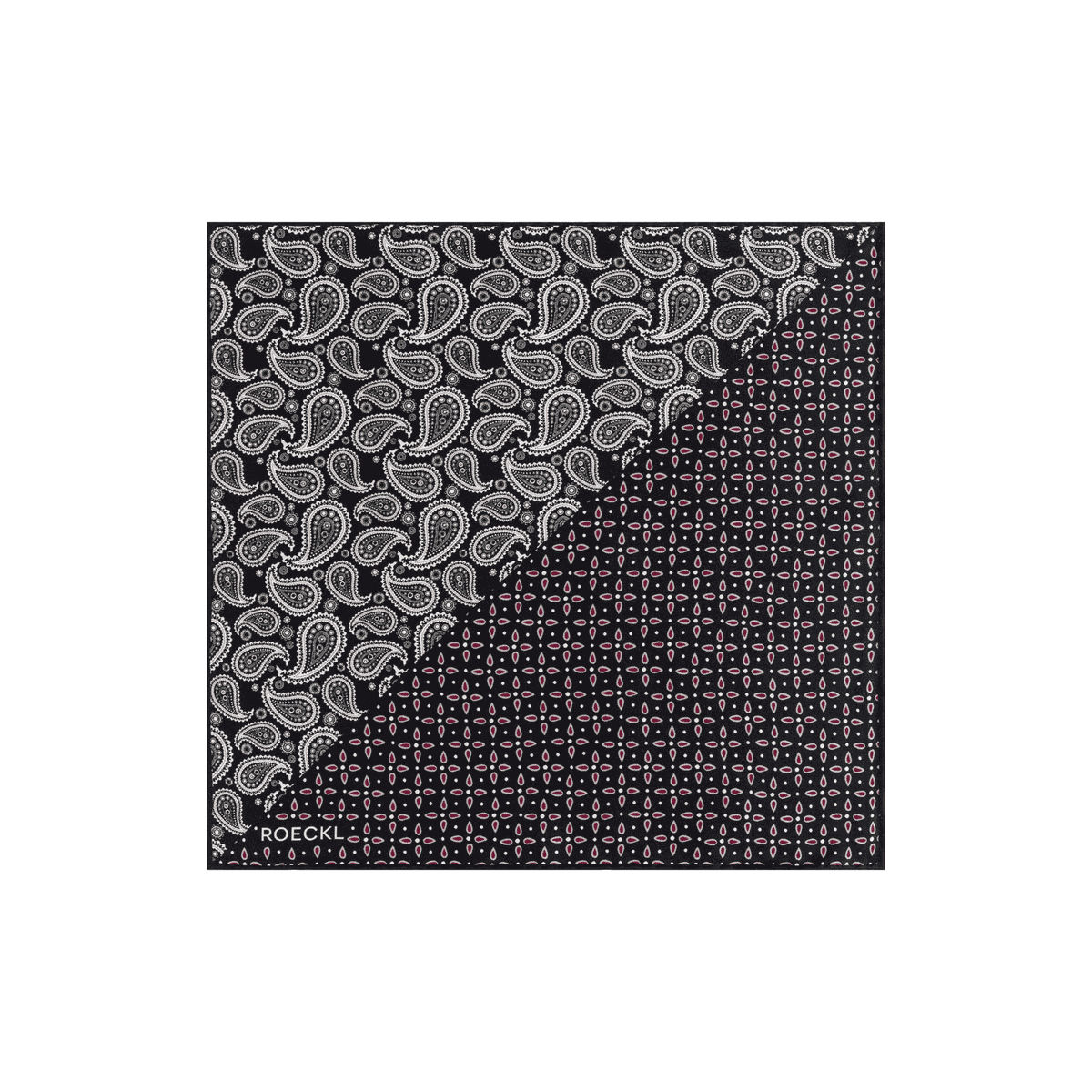 Gentleman´s Poket Square 30x30  - multi black