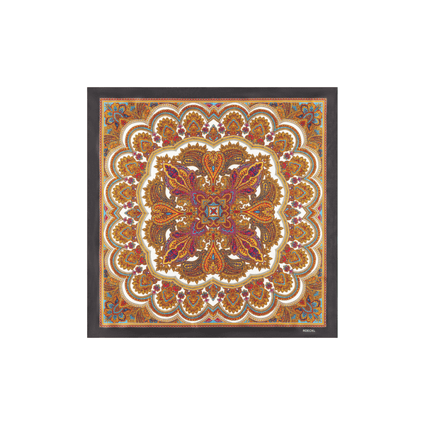 Fine Paisley 53x53  - black multi