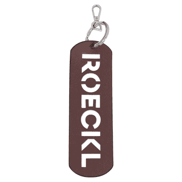 Roeckl metallic keychain - black/prune