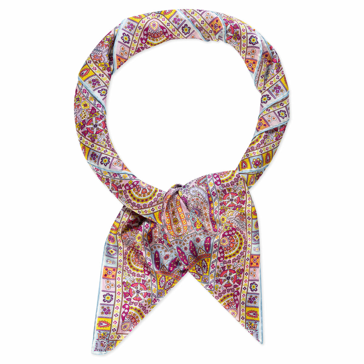 Circular Paisley 140x140  - multi pastel