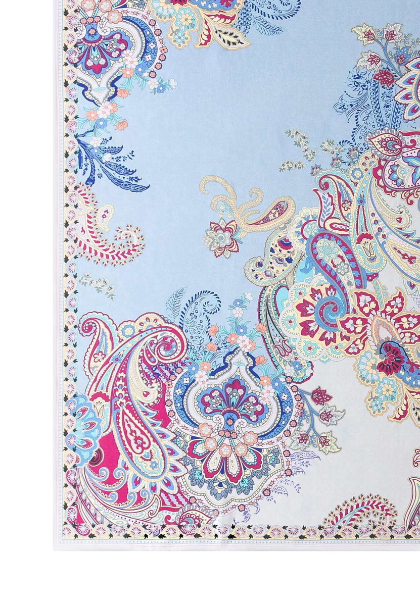 Flower Fusion 130 x 130 - multi pastel