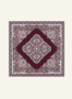 Square Garden Paisley 90x90 - multi wine