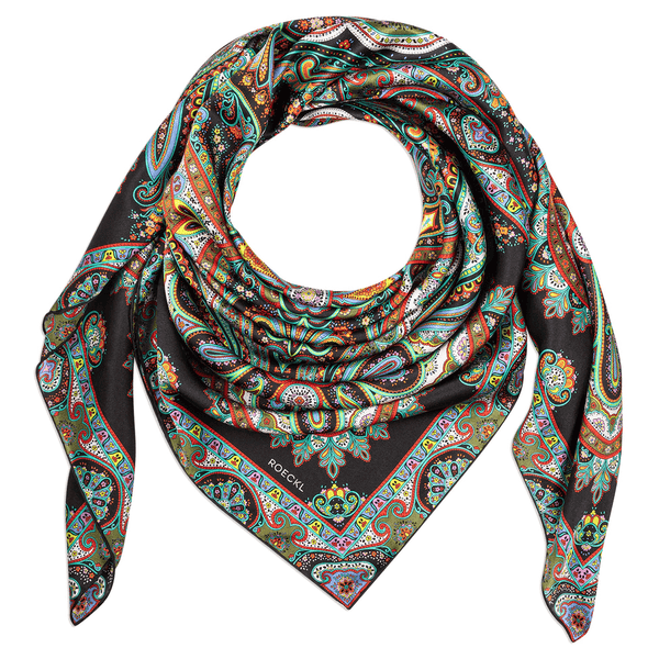 Aesthetic Paisley 140x140 - black/red