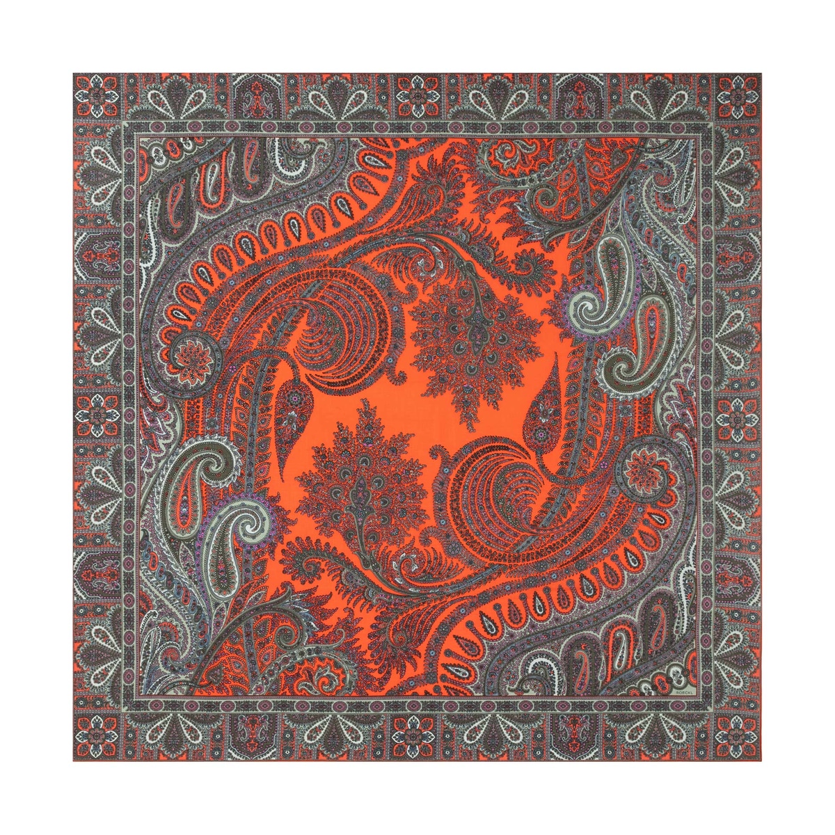 Rising Paisley 130x130 - multi brick