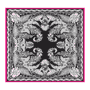 Botanical Garden 100 x 100 - black/pink