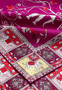 Lucky Elephant 53x53  - multi magenta