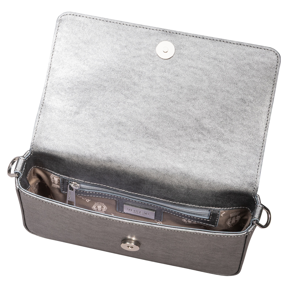 Emilia Shoulder bag metallic XS - platinum