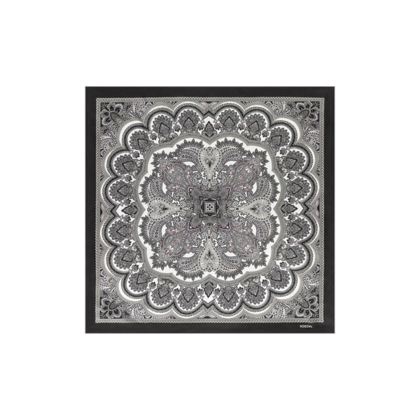 Fine Paisley 53x53 - multi silver
