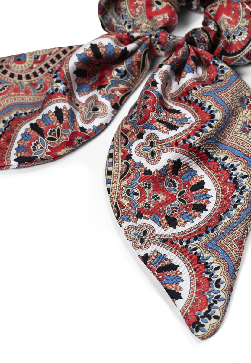 Scrunchie Young Paisley large - navy