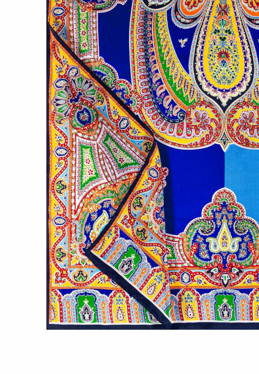 Majestic Colourblocking 70x180 - multi navy